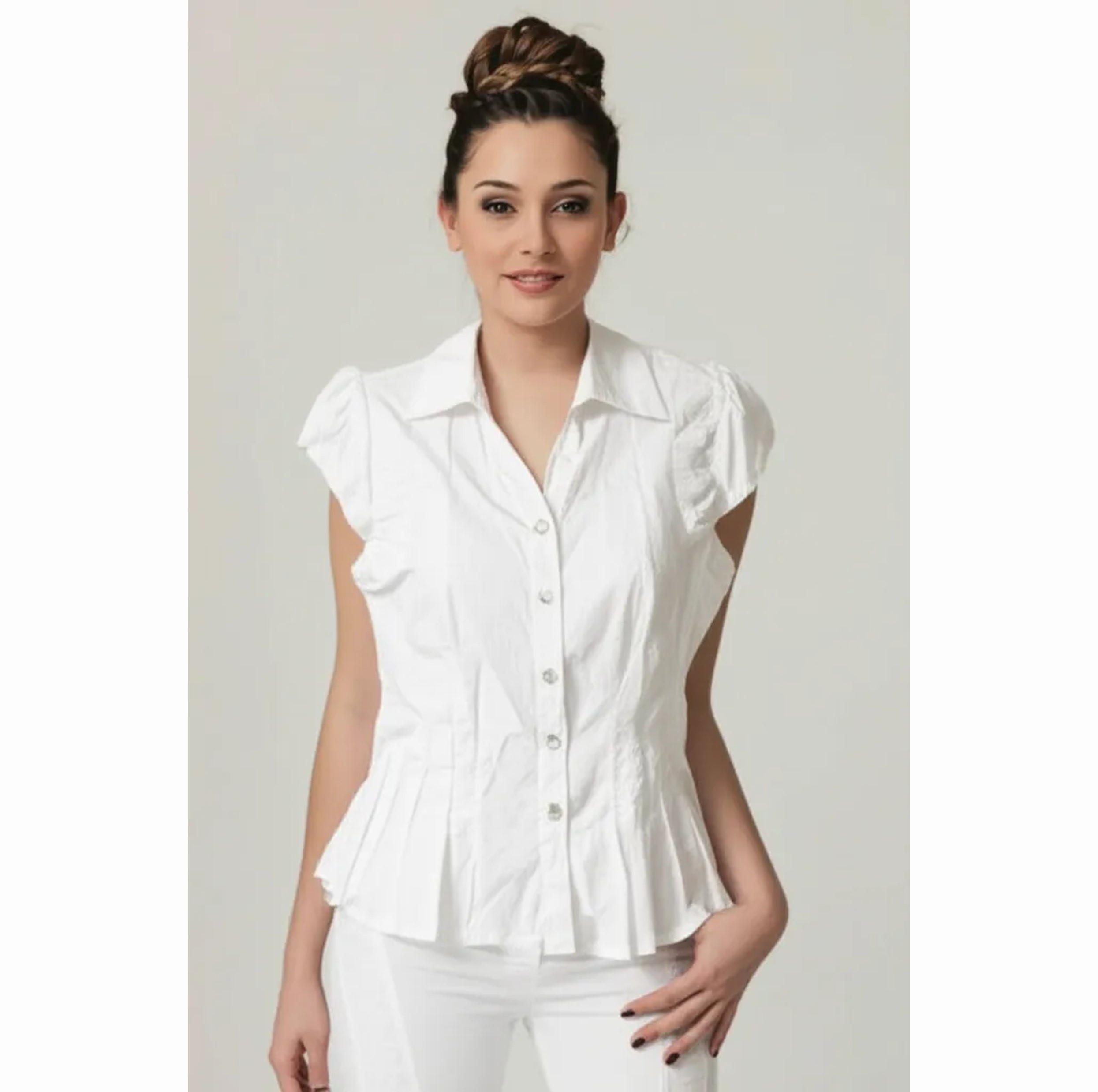Blusa Blanca Jin Yuan Talla S
