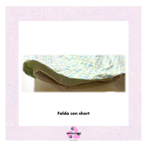 Faldashort Verde L skinz - Imagen 4
