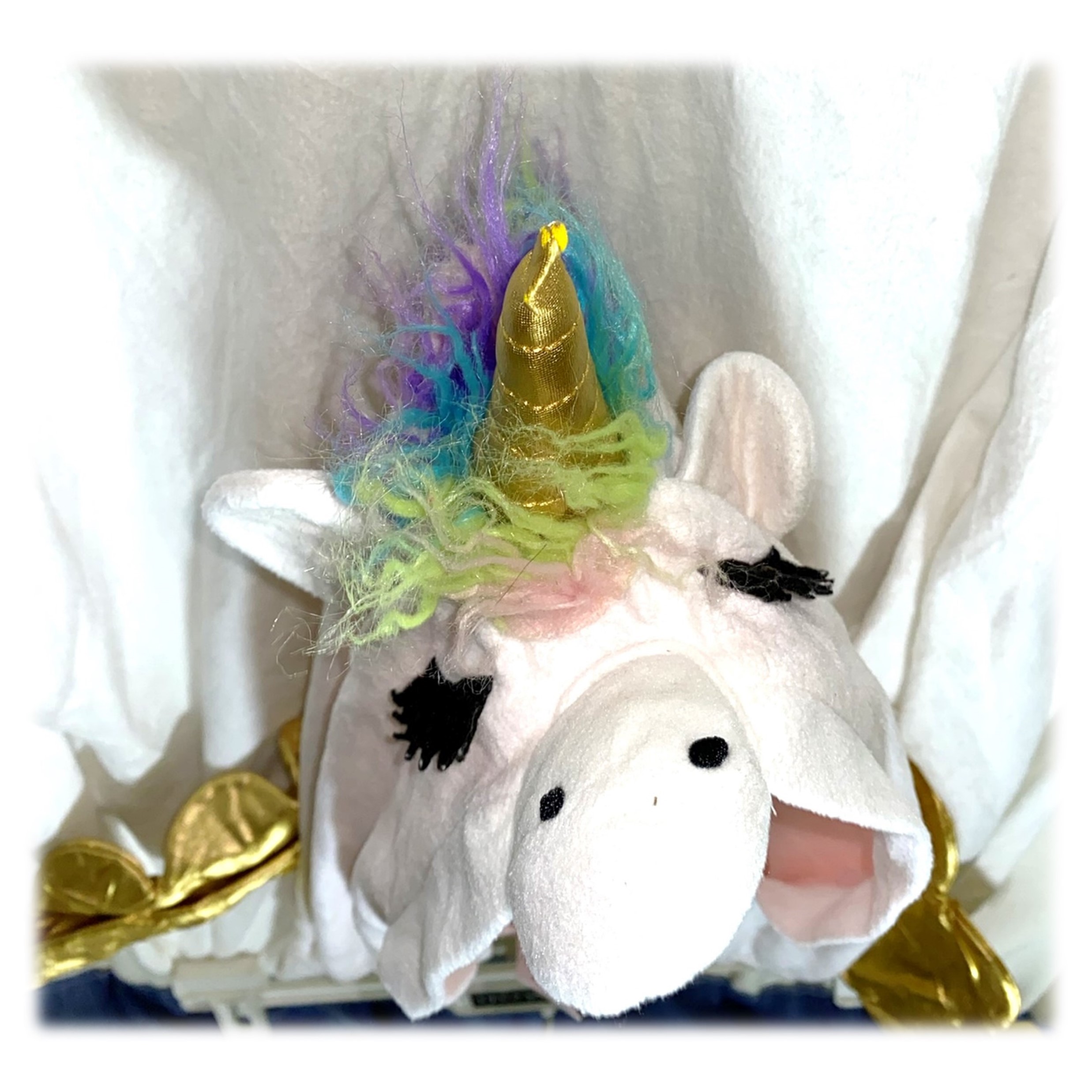 Pijama Enterito Unicornio Blanco Talla M/L - Imagen 5