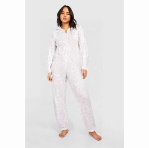 Pijama Enterito Blanco/Rosa URB Talla M