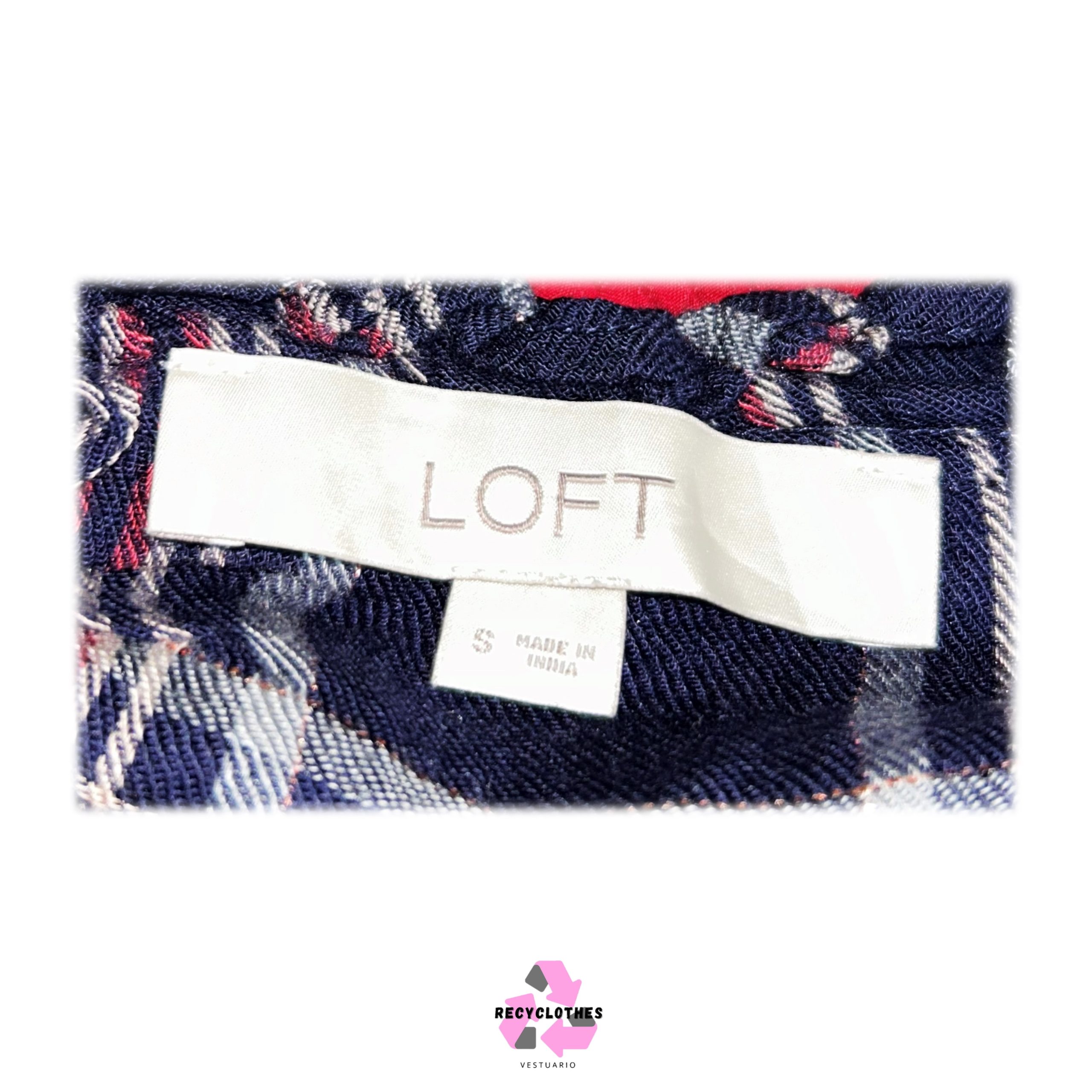 Polera Azul Marino Loft Talla S Recyclothes