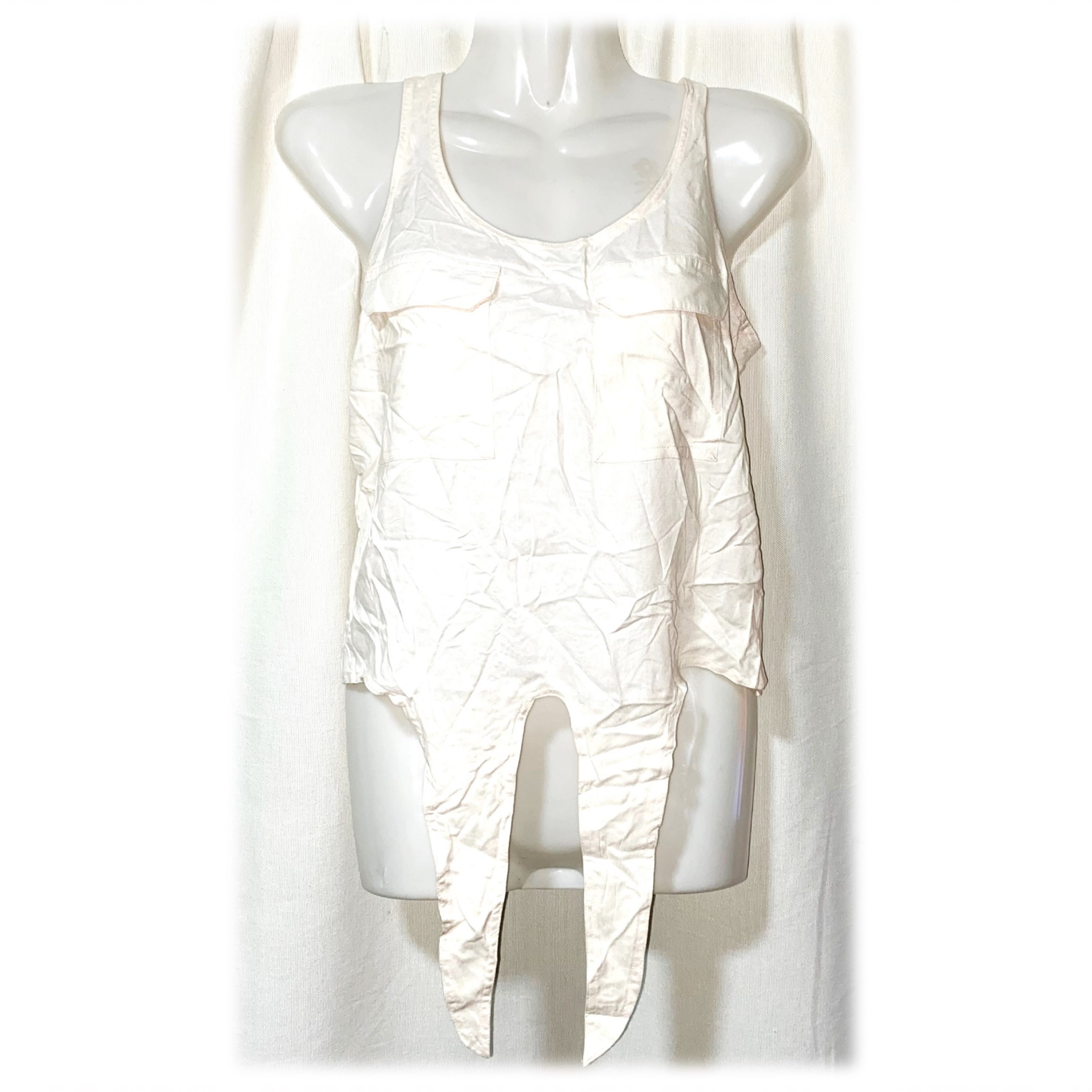 Polera Crema Sybilla Talla XS (Nueva) - Imagen 2