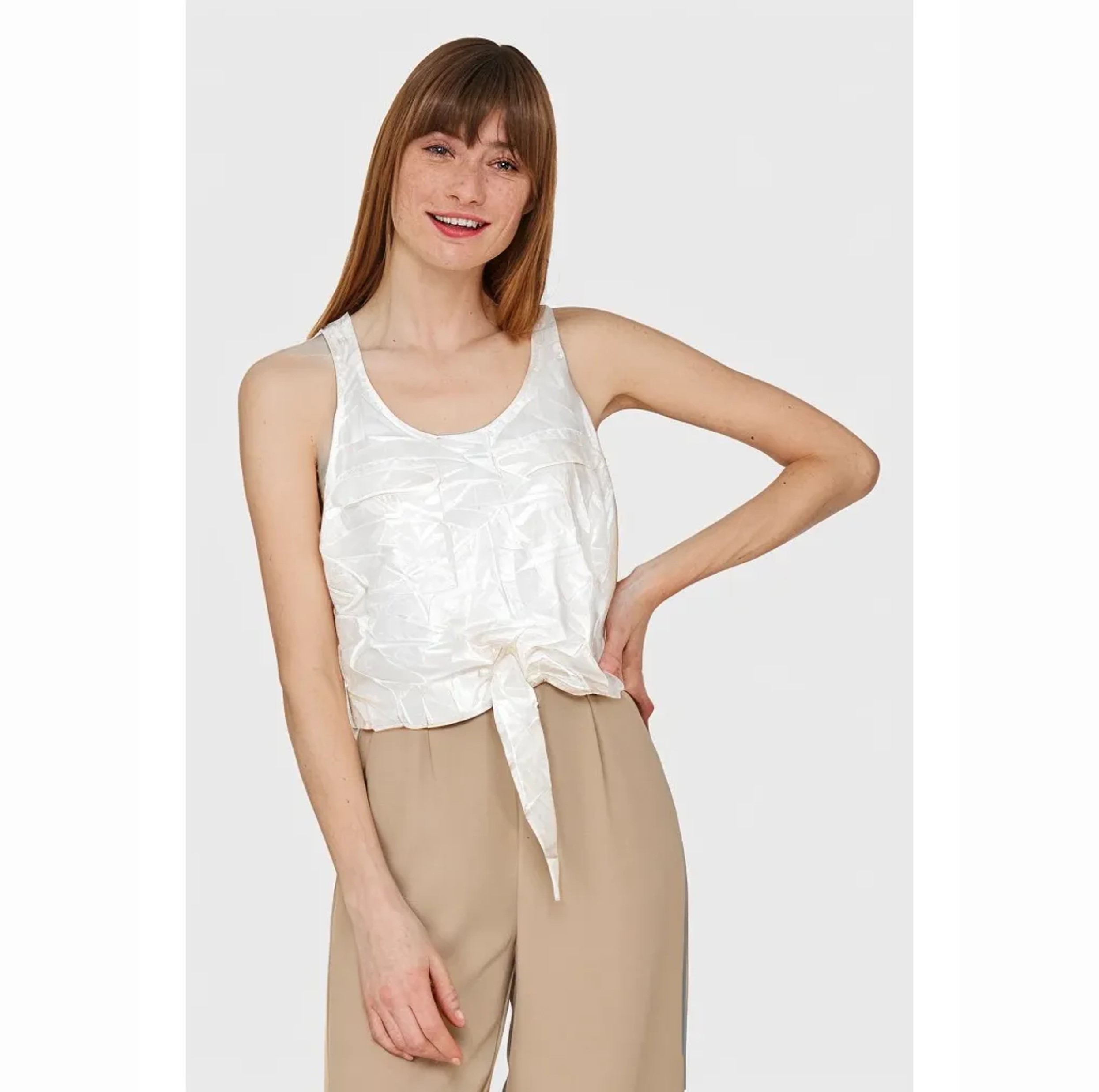 Polera Crema Sybilla Talla XS (Nueva)