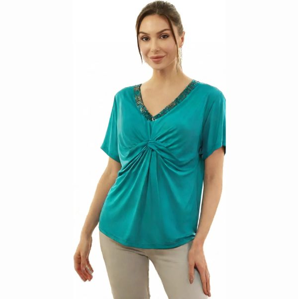 Polera Turquesa S Lorenzo di Pontti