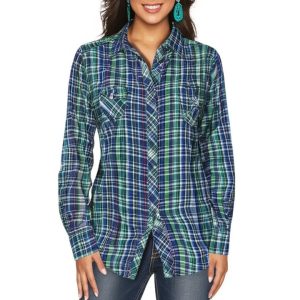 Camisa Azul/Verde S Old Navy