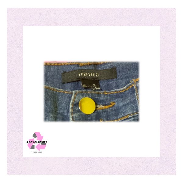 Jeans Azul 28 Forever 21 - Imagen 4
