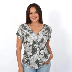 Polera Verde musgo S H&M
