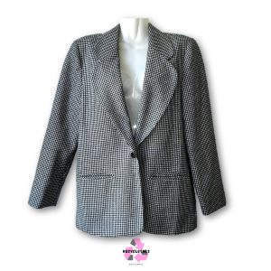 Blazer Negro/Blanco P Leslie Fay