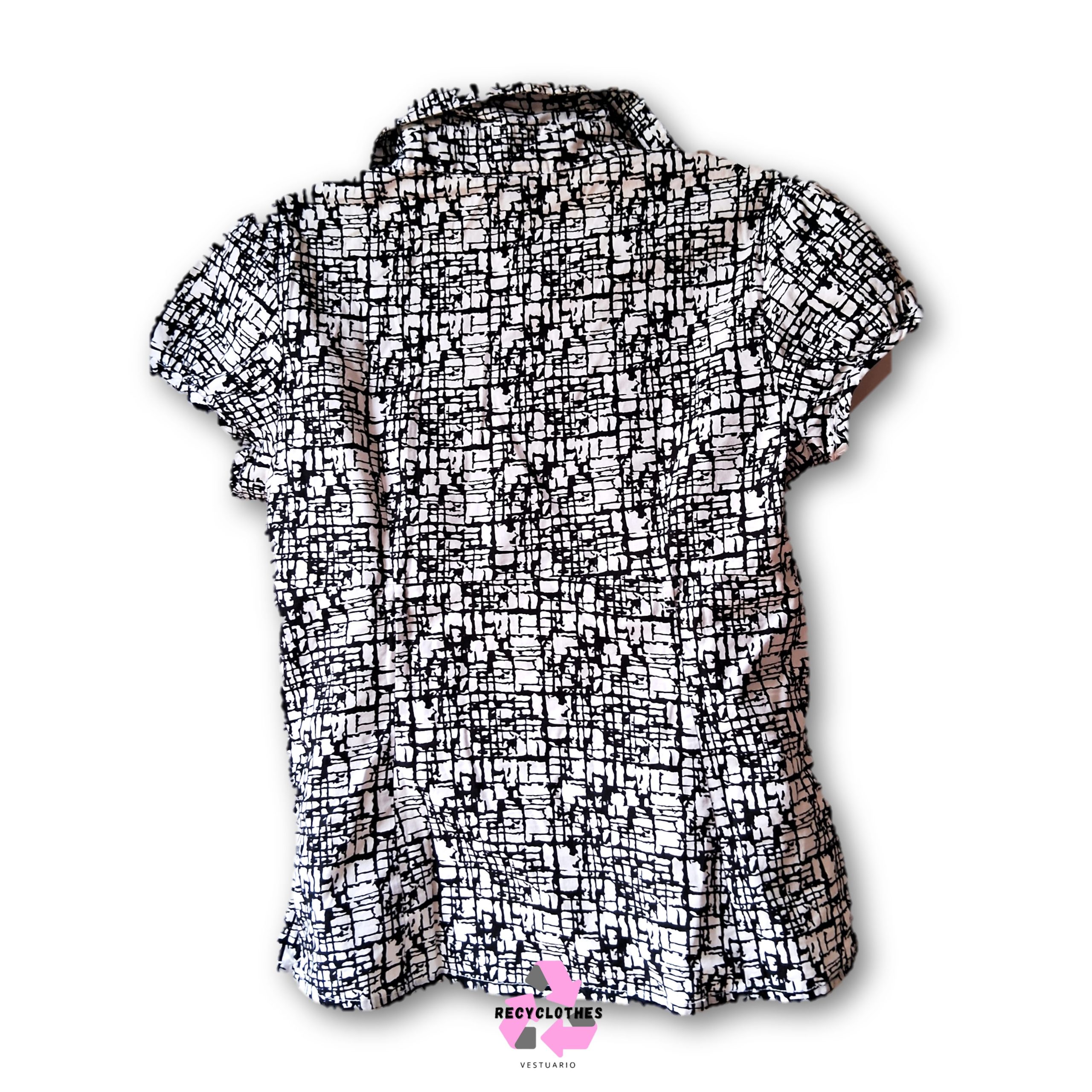 Blusa Blanca/Negra L Iz Byer California - Imagen 3