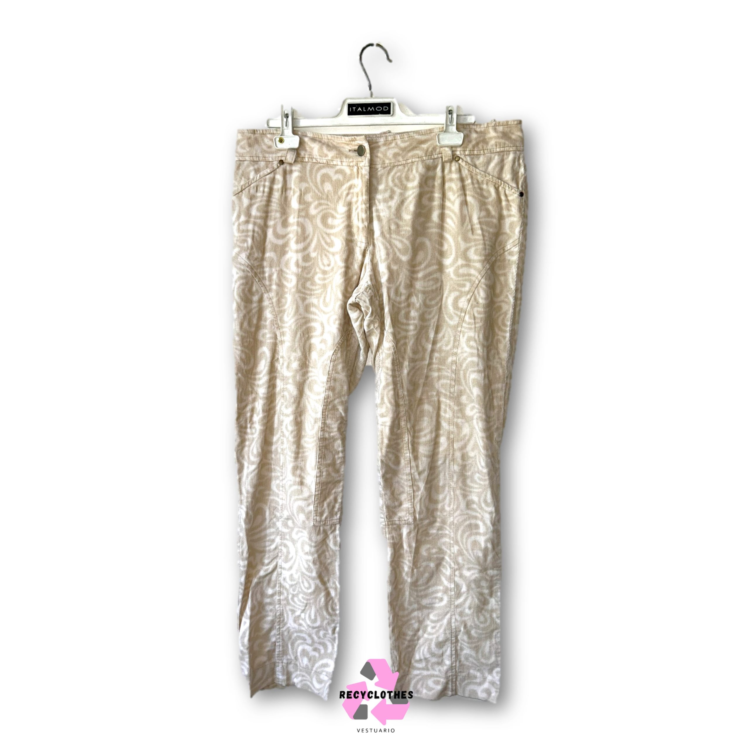 Pantalón Beige Talla 44 Anastassia - Imagen 2