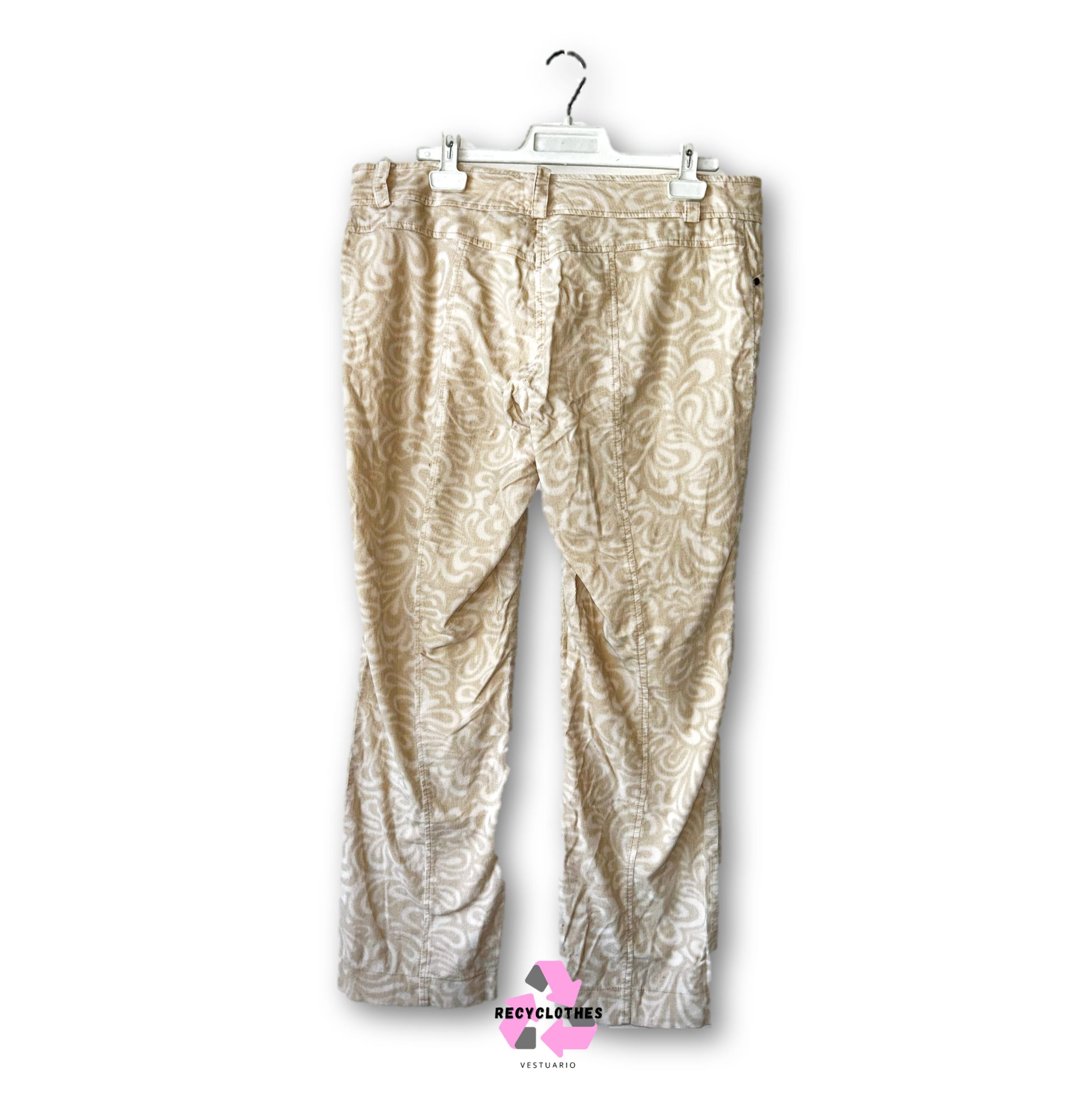 Pantalón Beige Talla 44 Anastassia - Imagen 3
