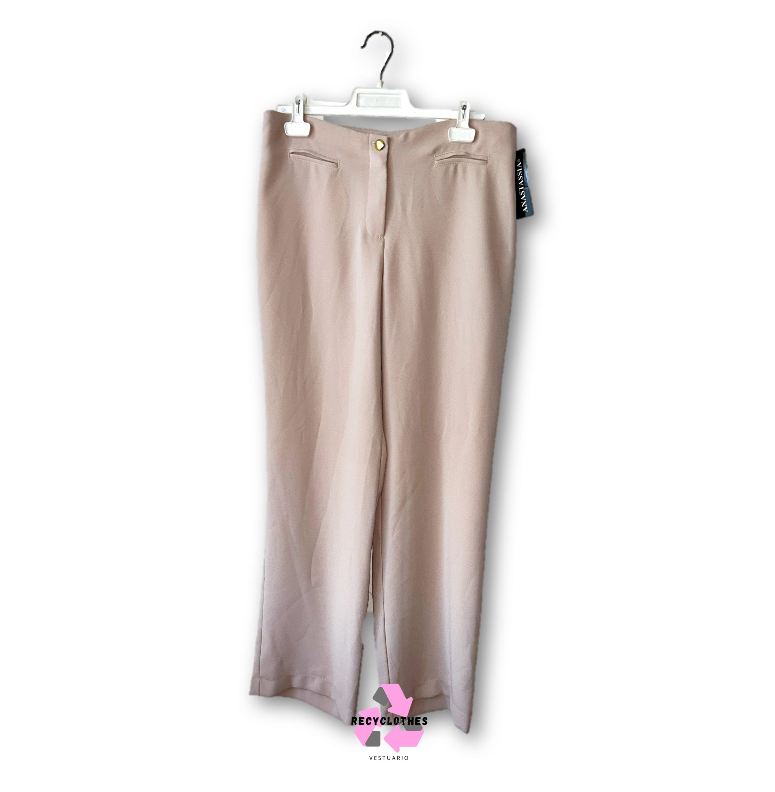 Pantalón Beige Talla 46 Anastassia - Imagen 2