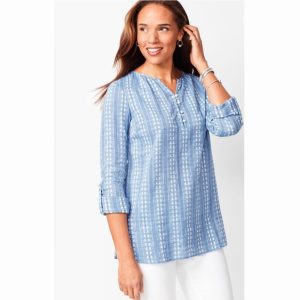 Polera Azul L Croft&Barrow