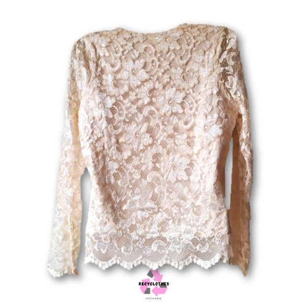 Polera Crema M Liz claiborne - Imagen 3