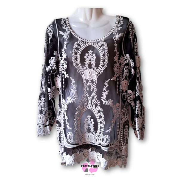 Polera Negra S Yourenotalone - Imagen 2