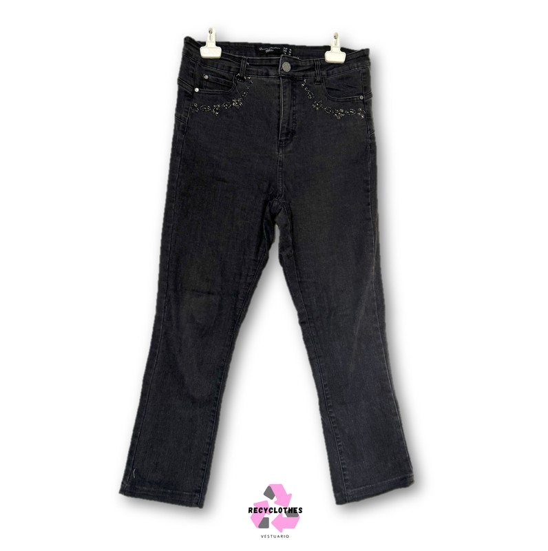 Jeans Negro Talla 40 Stefano Cocci - Imagen 2