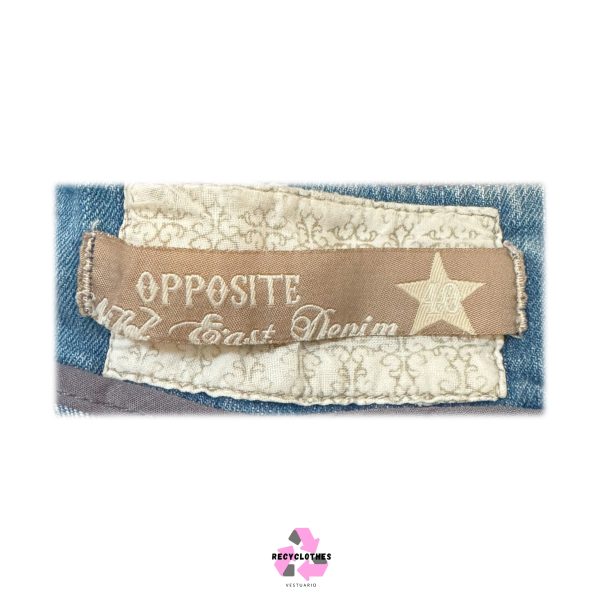 Short Jeans Azul 40 Opposite - Imagen 3